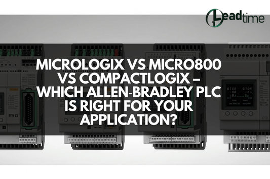 Allen-Bradley MicroLogix, Micro800, and CompactLogix PLCs used in industrial automation systems