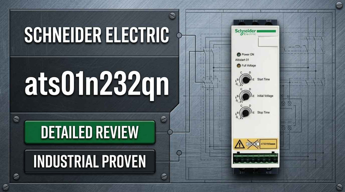 Schneider Electric ATS01N232QN Altistart 01 soft starter 32A 380-415V DIN rail mounted for 15kW motor control