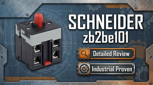 Schneider Electric ZB2BE101 Harmony 22mm 1 NO snap-on auxiliary contact block with screw clamp terminals for industrial control panels