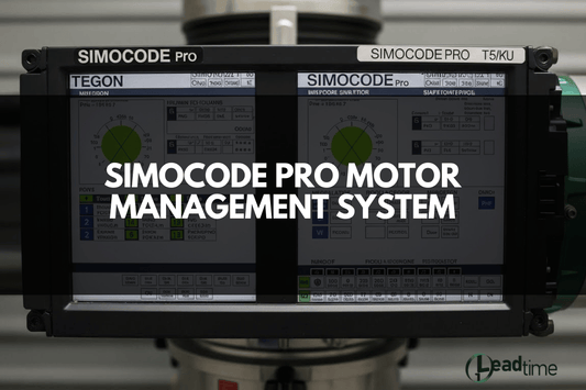 SIMOCODE pro motor management system integrated within Siemens industrial automation control cabinet
