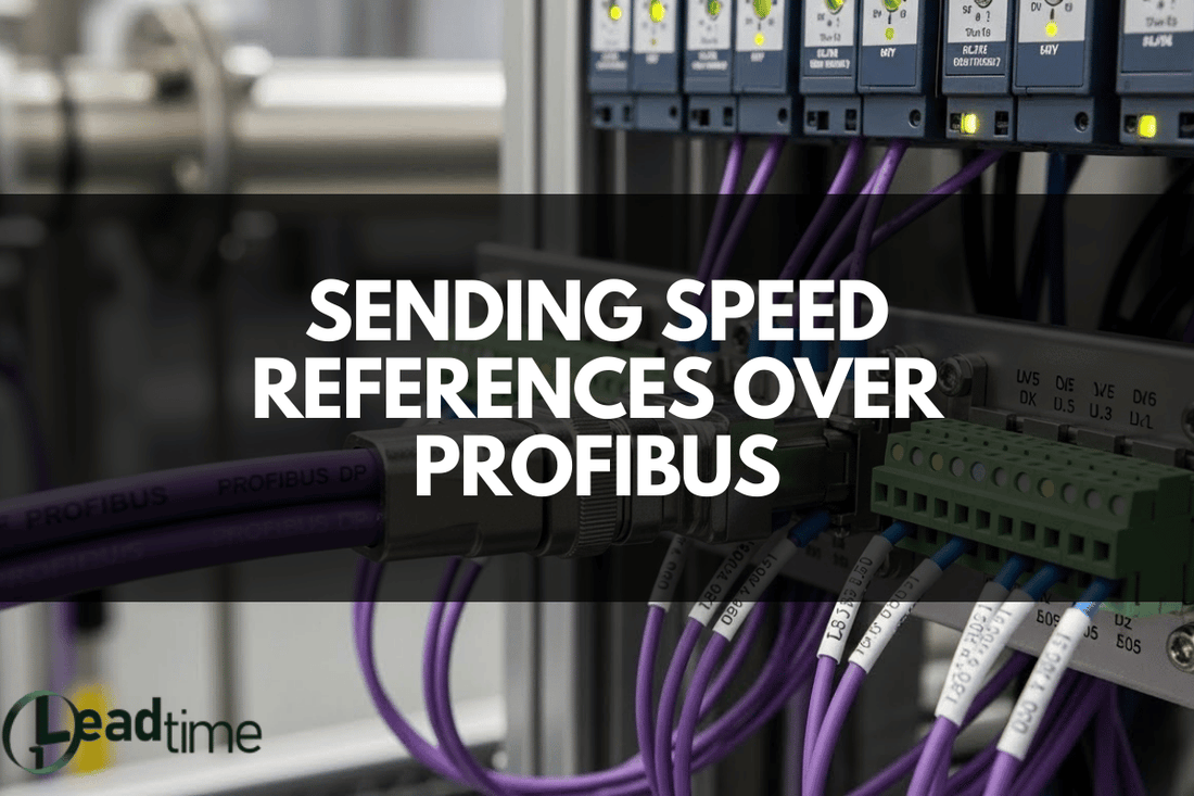 Siemens PLC communicating speed references to industrial drives over PROFIBUS DP network