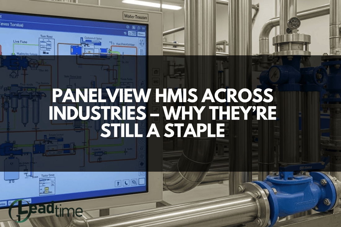 Allen Bradley PanelView HMI integrated in an industrial control panel