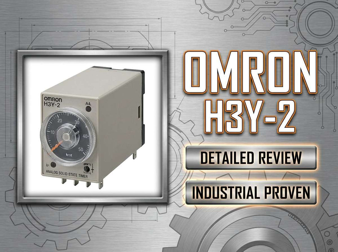 Omron H3Y-2 solid-state ON-delay timer relay 8-pin plug-in for industrial control panels