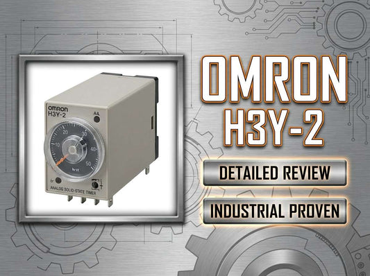 Omron H3Y-2 solid-state ON-delay timer relay 8-pin plug-in for industrial control panels