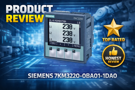 Siemens 7KM3220-0BA01-1DA0 SENTRON PAC3220 LCD 96x96mm power monitoring device for industrial panel installation