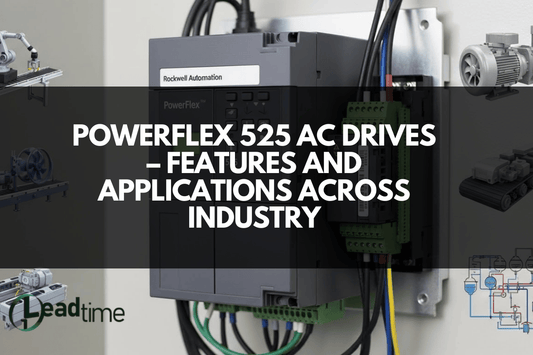 Allen Bradley PowerFlex 525 AC drive installed in an industrial control panel