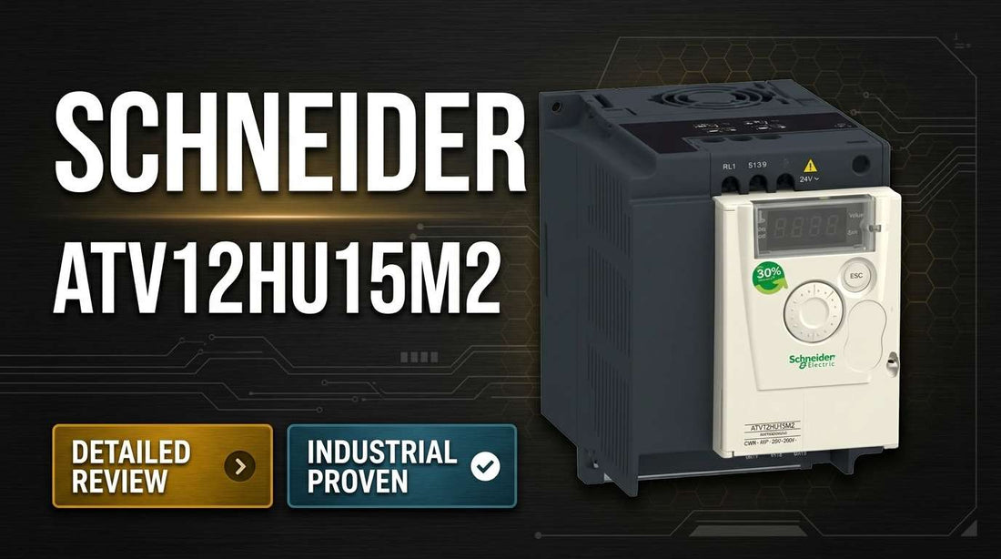 Schneider Electric ATV12HU15M2 Altivar 12 1.5kW single-phase variable frequency drive with integrated heat sink for pump and fan motor control