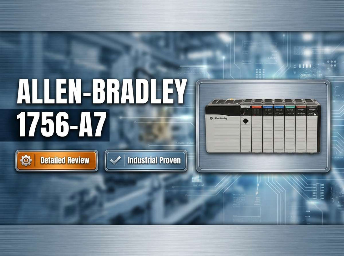 Allen-Bradley 1756-A7 ControlLogix 7 Slots Chassis front view for industrial PLC panel installation