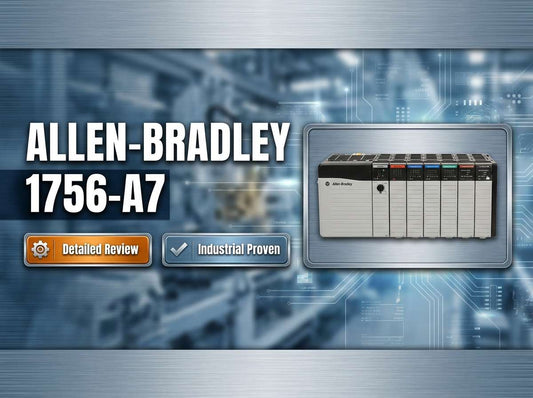 Allen-Bradley 1756-A7 ControlLogix 7 Slots Chassis front view for industrial PLC panel installation