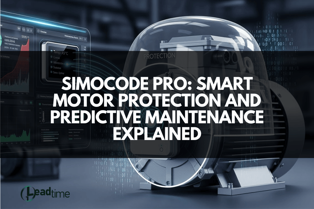 SIMOCODE Pro device integrated in Siemens PLC motor control panel for industrial automation