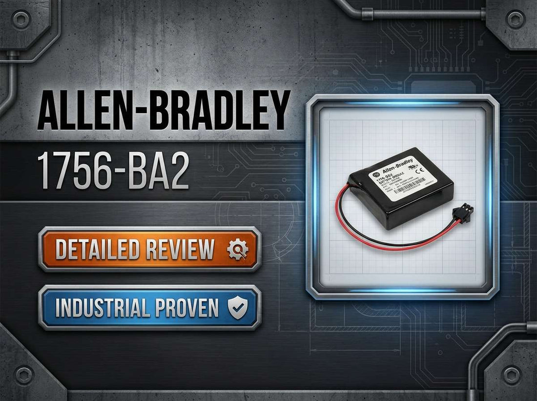 Allen-Bradley 1756-BA2 lithium battery assembly for ControlLogix 1756-L6x Series B PLC controllers