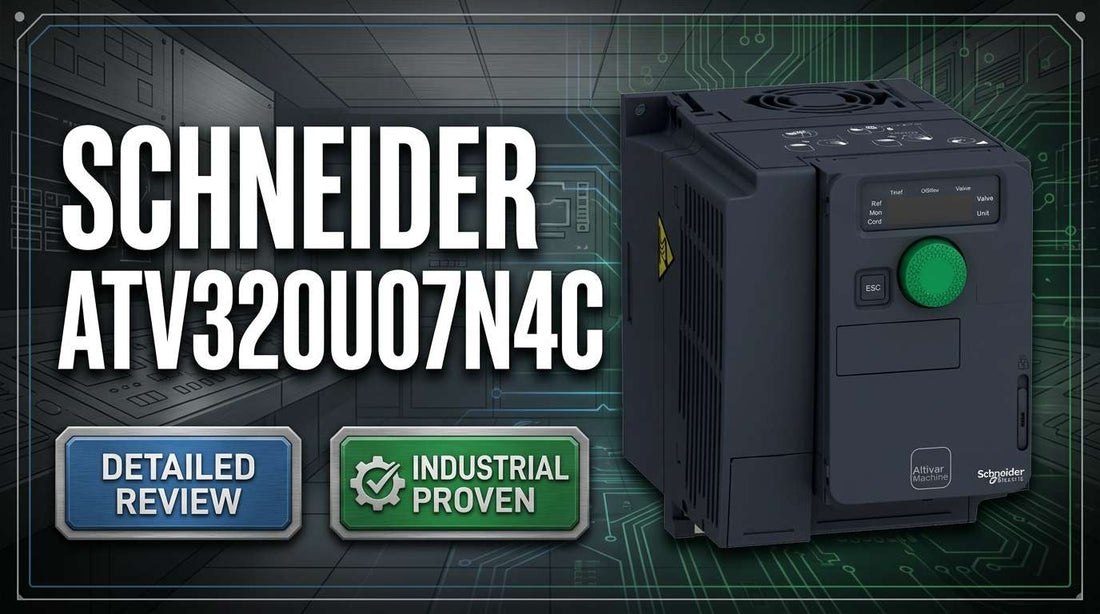 Schneider Electric ATV320U07N4C 0.75kW compact variable speed drive for packaging and conveyor motor control