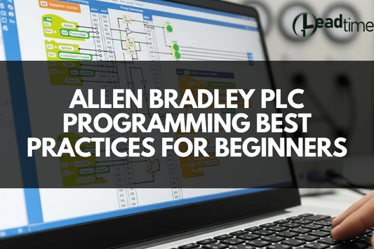 Allen Bradley PLC ladder logic programming on Studio 5000 software in industrial automation environment