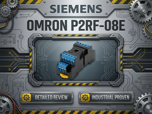 Omron P2RF-08-E 8-pin finger-safe plug-in relay socket for G2R series relays, DIN rail mounting