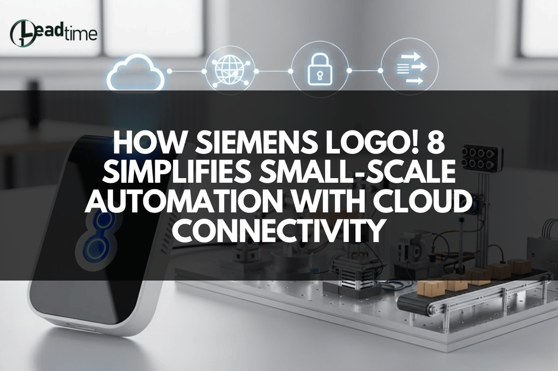 Siemens LOGO! 8 compact PLC module with cloud connectivity for industrial automation