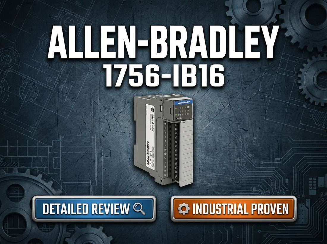Allen-Bradley 1756-IB16 ControlLogix 16-point 24V DC sinking digital input module for industrial PLC panels