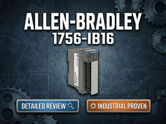 Allen-Bradley 1756-IB16 ControlLogix 16-point 24V DC sinking digital input module for industrial PLC panels