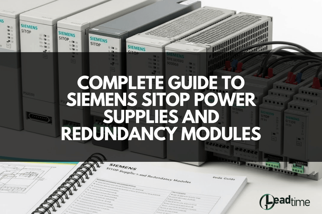 Siemens SITOP redundancy module installed in industrial automation control cabinet