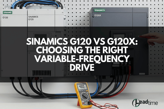 Siemens SINAMICS G120 and G120X variable-frequency drives in industrial automation setup
