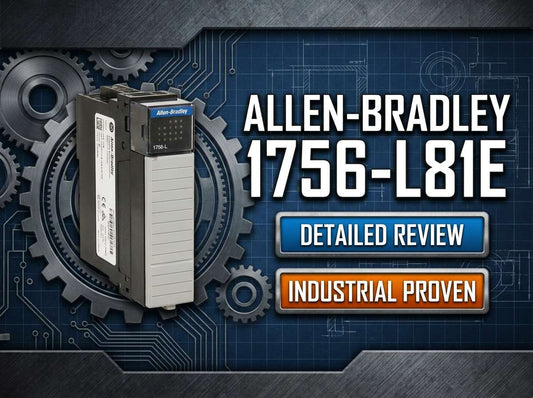 Allen-Bradley 1756-L81E ControlLogix 5580 controller module with embedded 1 Gb EtherNet/IP port for industrial automation applications