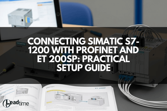 SIMATIC S7-1200 PLC connected to ET 200SP remote I/O via PROFINET in industrial automation setup