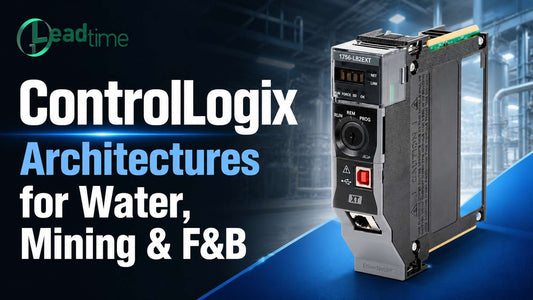 Allen-Bradley ControlLogix 1756 modular PAC system chassis with EtherNet/IP modules for water, mining and F&B plant automation