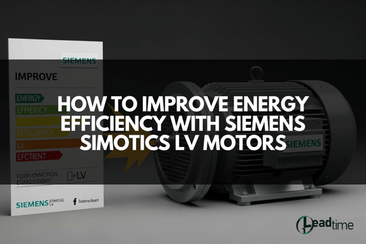 Siemens SIMOTICS low-voltage motor installed in industrial automation system