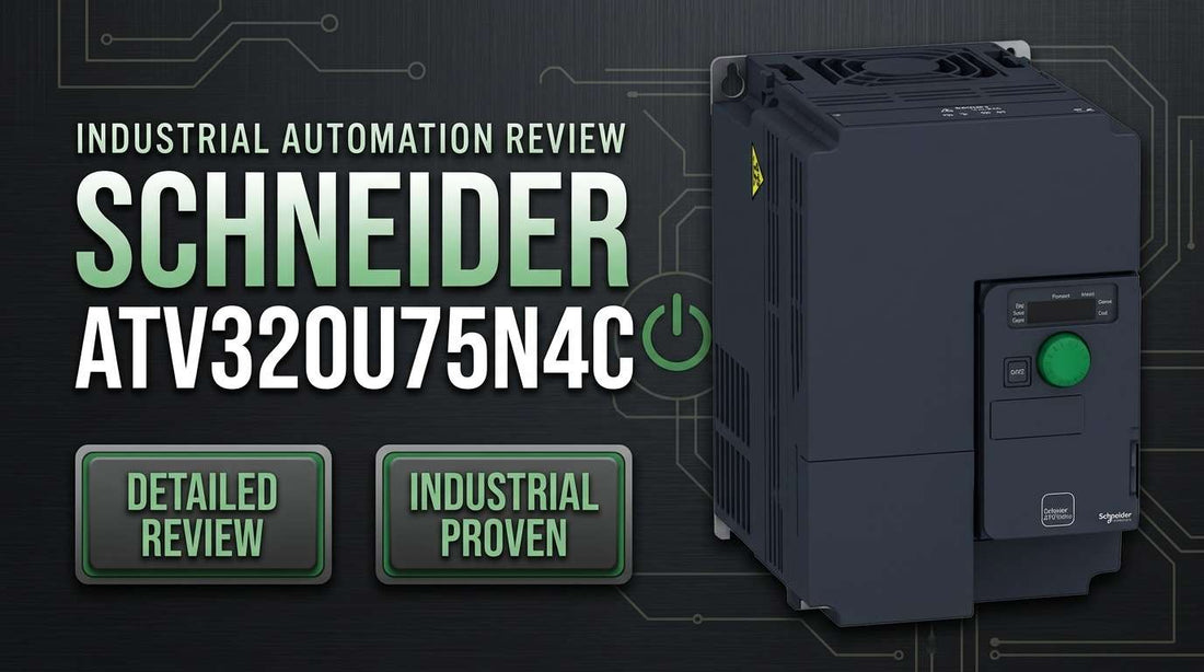 Schneider Electric ATV320U75N4C 7.5kW compact variable frequency drive for OEM packaging and conveyor machinery