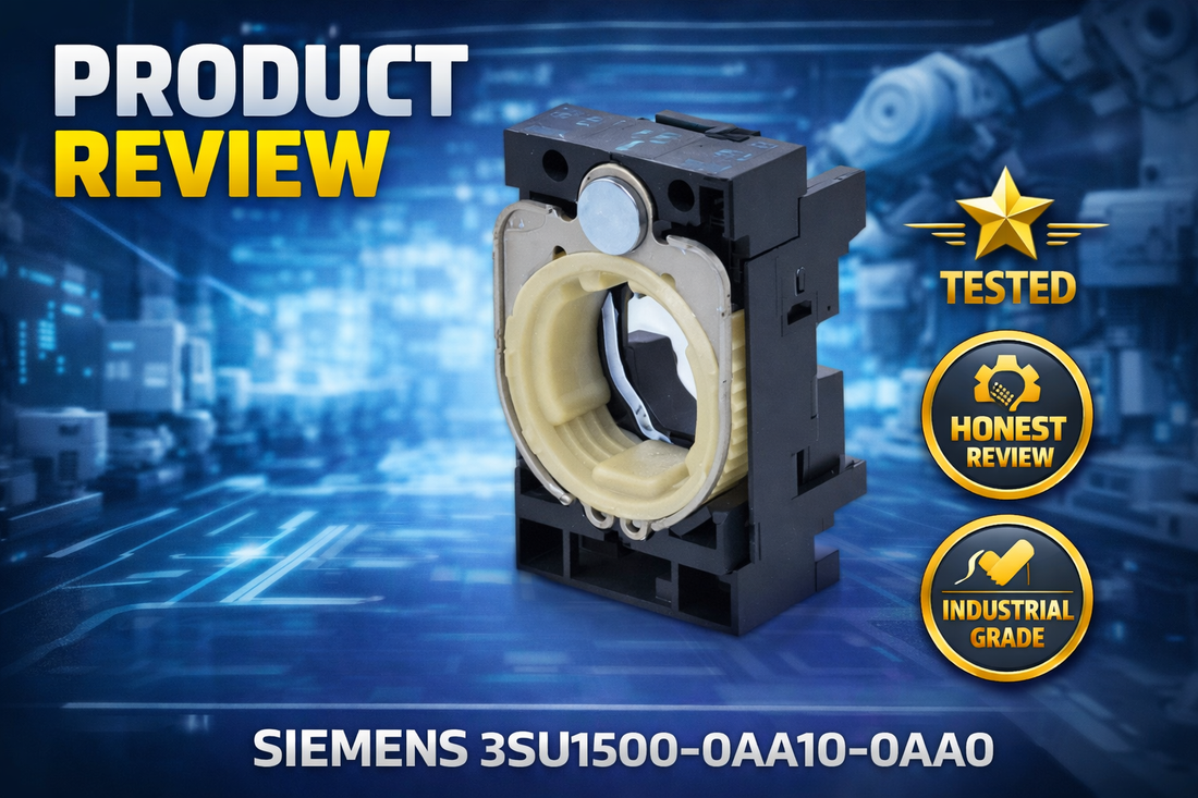Siemens 3SU1500-0AA10-0AA0 plastic 3-way control device holder for industrial panel assembly