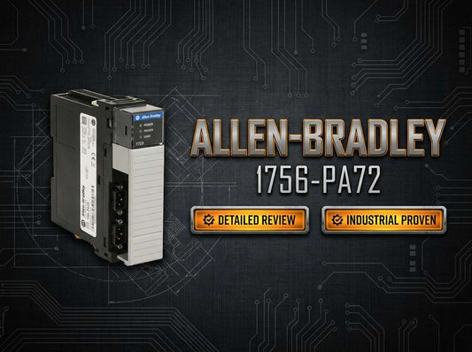 Allen-Bradley 1756-PA72 ControlLogix AC power supply module installed in 1756 chassis left slot
