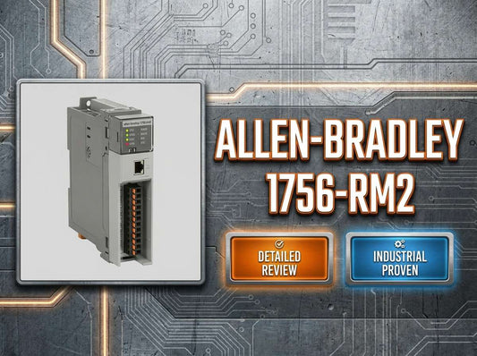 Allen-Bradley 1756-RM2 ControlLogix Redundancy Enhanced Module installed in 1756 chassis for high-availability process control