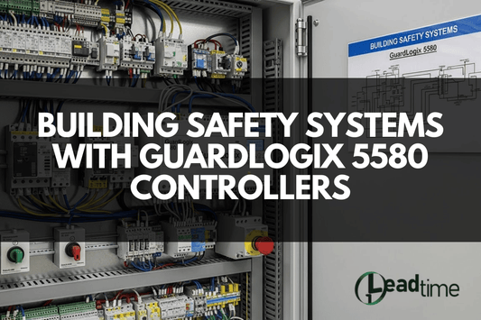 Allen Bradley GuardLogix 5580 safety controller in industrial automation setup