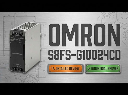 Omron S8FS-G10024CD 24V 4.5A 100W covered DIN rail switch mode power supply for industrial control panels