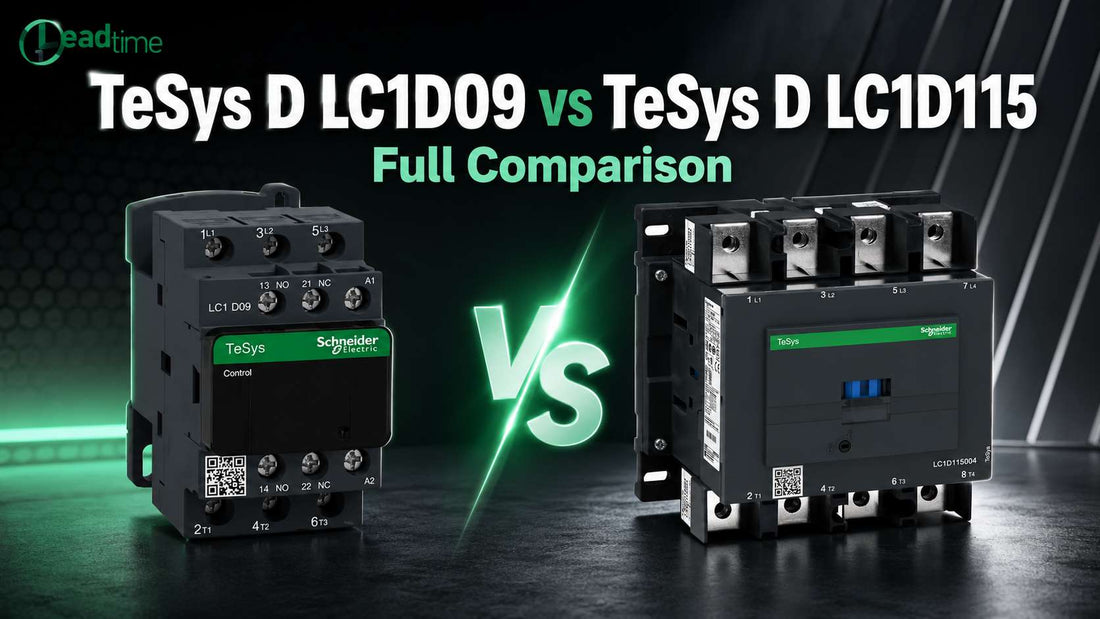Schneider Electric TeSys D LC1D contactor series variants for three-phase motor control applications