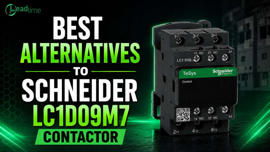 Schneider Electric TeSys D LC1D09M7 IEC motor contactor with ABB AF09 Siemens 3RT2 and Eaton DILM9 alternatives for AC-3 9A motor control panels