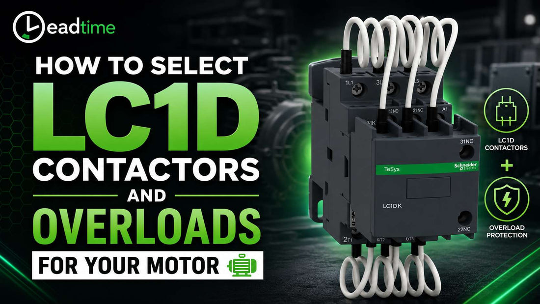 Schneider Electric TeSys D LC1D contactor and LRD thermal overload relay assembly for three-phase motor starter