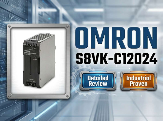 Omron S8VK-C12024 120W 24VDC 5A DIN rail switch mode power supply for industrial control panels