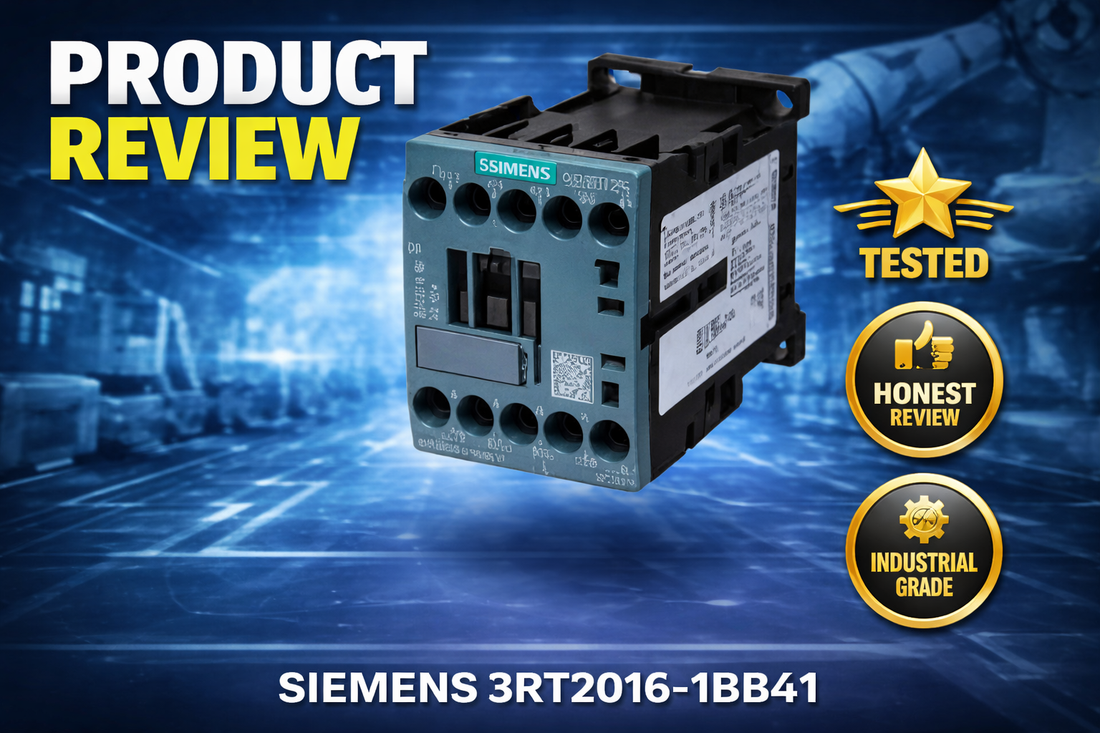 Siemens 3RT2016-1BB41 S00 frame 3-pole 24V DC power contactor for three-phase motor control