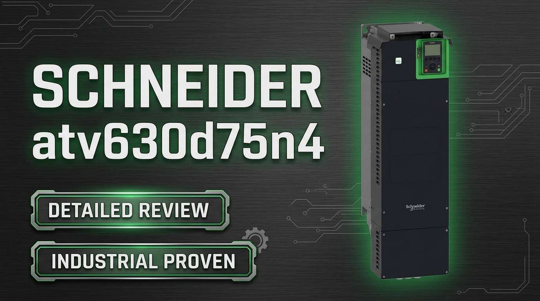 Schneider Electric ATV630D75N4 Altivar Process 75kW variable speed drive front panel view for industrial pump and fan applications