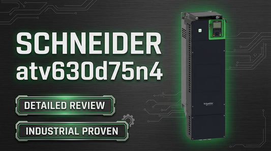 Schneider Electric ATV630D75N4 Altivar Process 75kW variable speed drive front panel view for industrial pump and fan applications