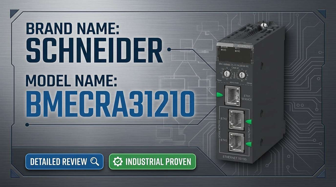 Schneider Electric BMECRA31210 Modicon X80 EIO drop adapter with Ethernet backplane for M580 and M340 distributed I/O systems