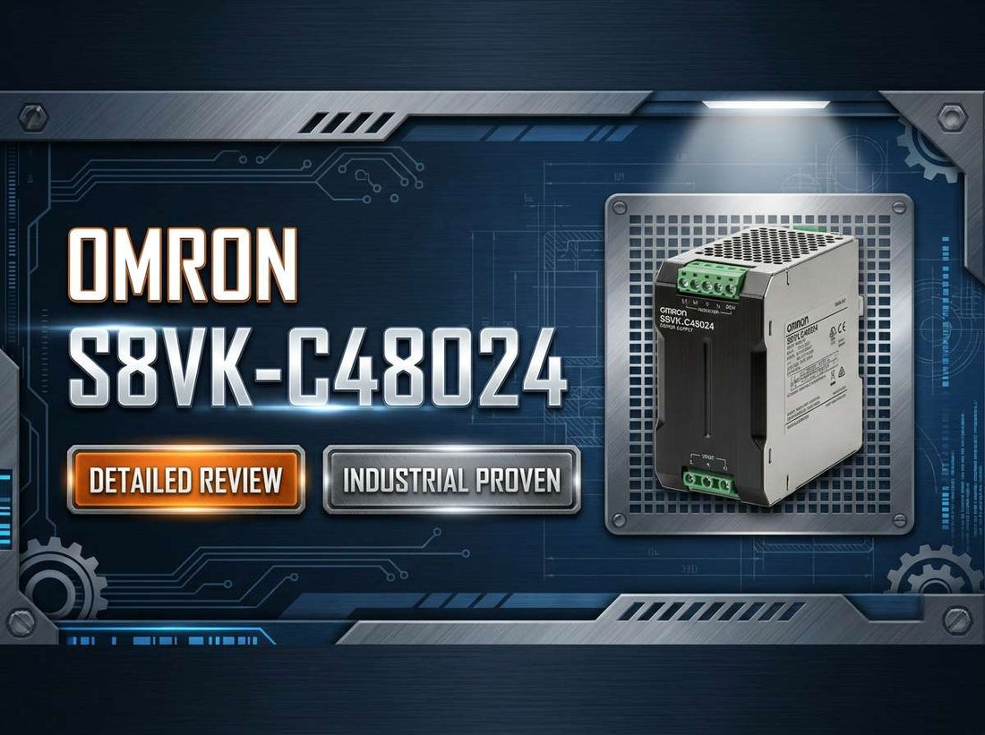 Omron S8VK-C48024 480W 24VDC 20A book-type DIN rail power supply for industrial control panels