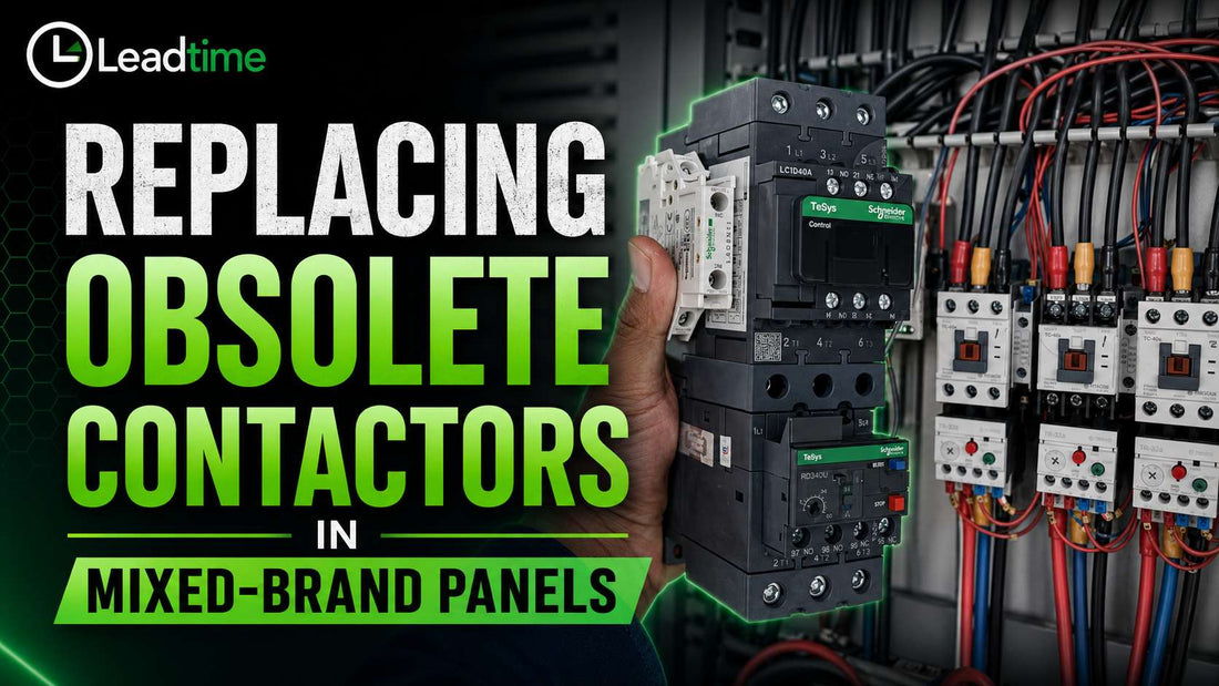 Replacing obsolete contactors in a mixed-brand industrial control panel