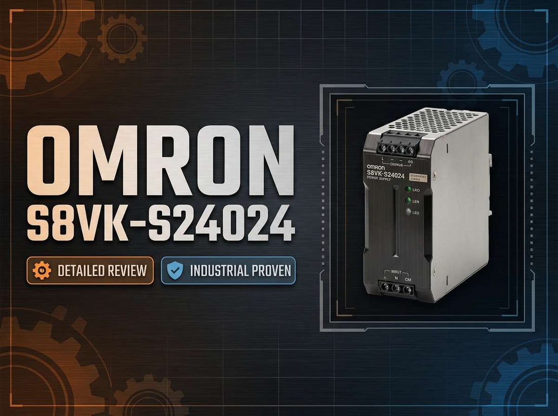 Omron S8VK-S24024 240W 24VDC DIN-rail switching power supply for industrial control panels