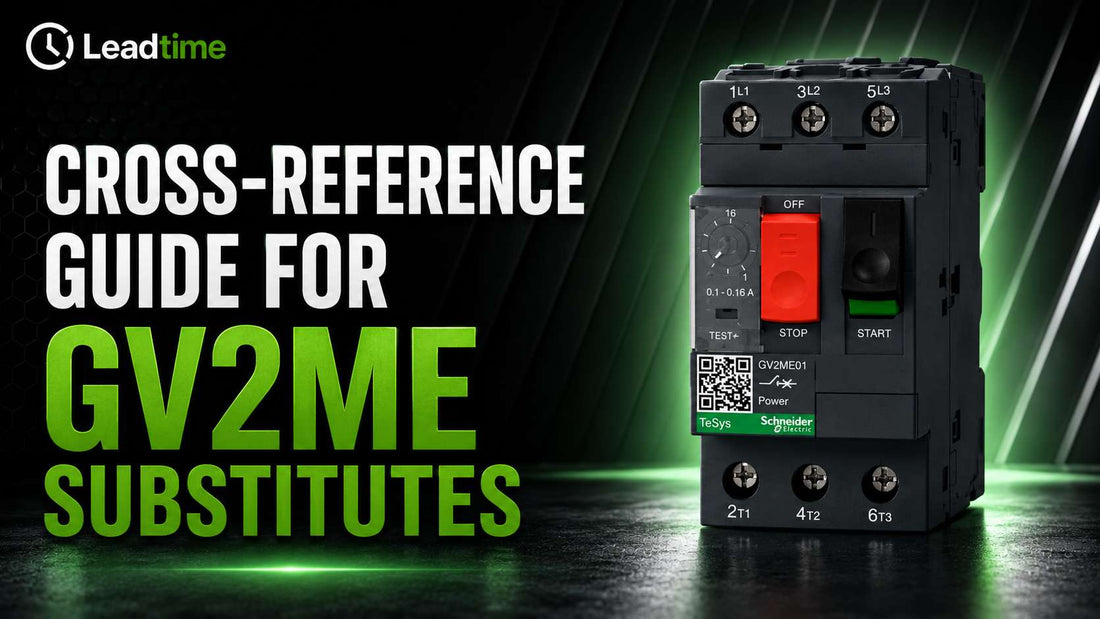 Schneider Electric TeSys GV2ME manual motor starter with cross-reference alternatives for IEC motor protection panels