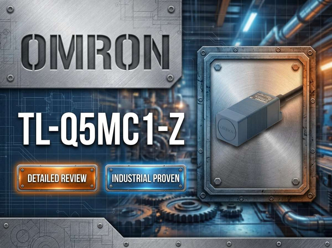 Omron TL-Q5MC1-Z rectangular inductive proximity sensor 5mm NPN used for CNC homing and conveyor detection