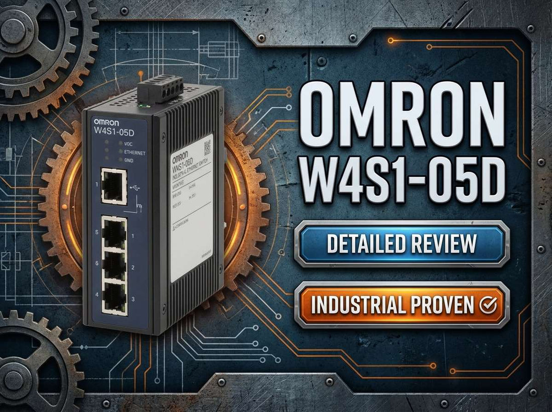 Omron W4S1-05D 5-port industrial unmanaged Ethernet switching hub for factory automation control panels