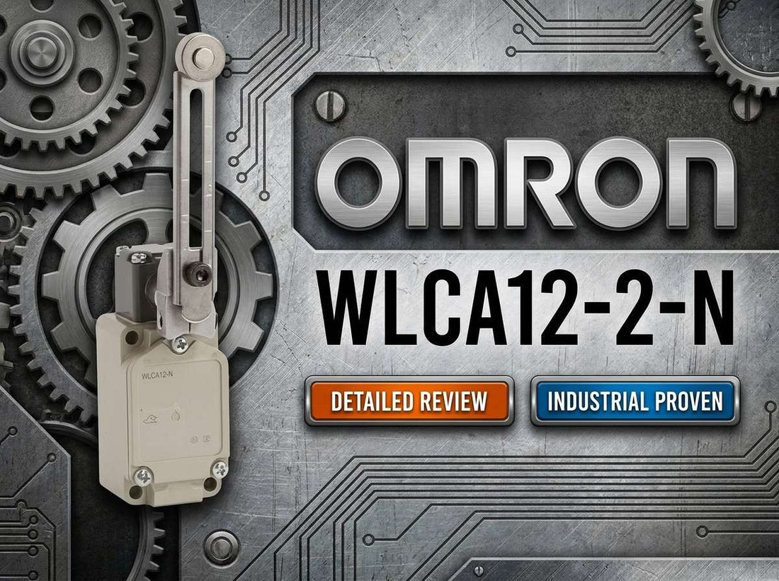 Omron WLCA12-2N two-circuit adjustable roller lever limit switch for conveyor and machine position sensing