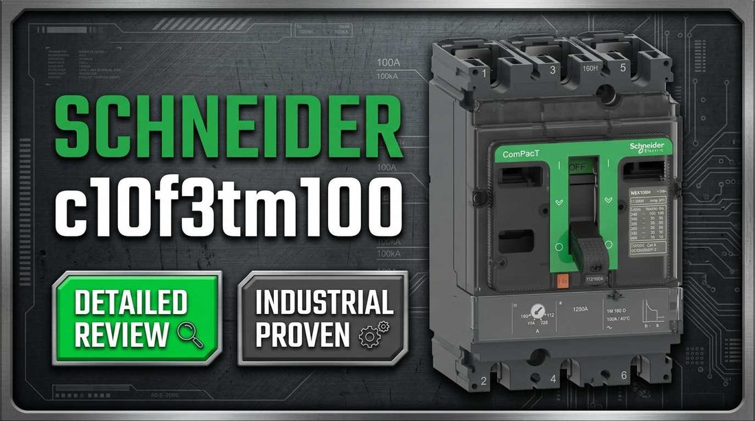 Schneider C10F3TM100 ComPacT NSX100F 100A 3-pole TMD molded case circuit breaker for industrial three-phase distribution panels