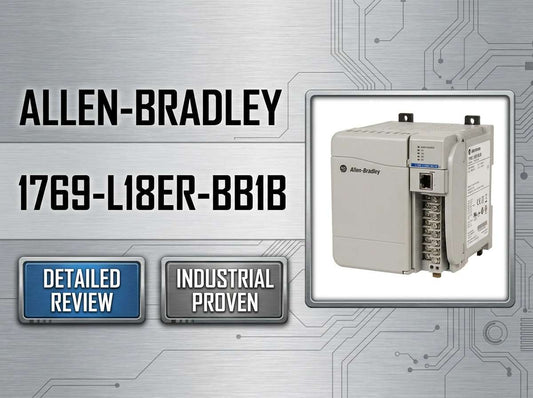 Allen-Bradley 1769-L18ER-BB1B CompactLogix 5370 L1 controller with dual EtherNet/IP ports and POINT I/O expansion for OEM machine applications